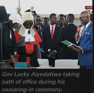 Aiyedatiwa Sworn In For His First Four Years As Ondo State Governor