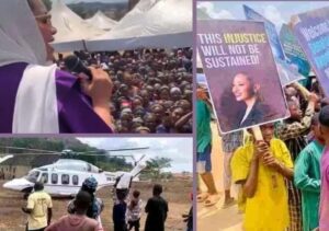Senator Akpoti-Uduaghan Arrives Kogi In Helicopter For Homecoming Rally