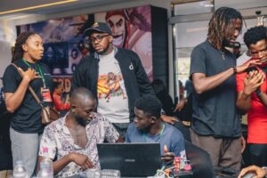 Guests being introduced to the game