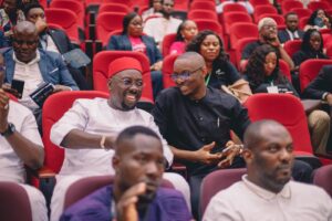 Obi Cubana with Ugochukwu Aronu Having fun at the event